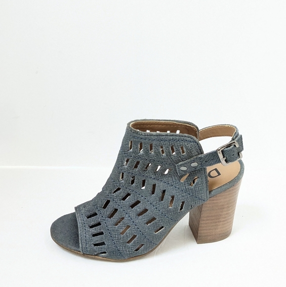 Diba slate blue leather sandal booties - Picture 2 of 16